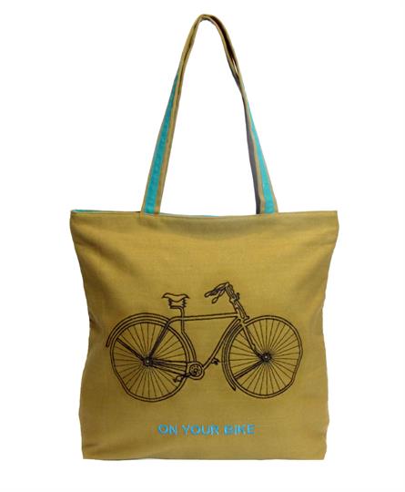 Sand On Your Bike Canvas Shopper