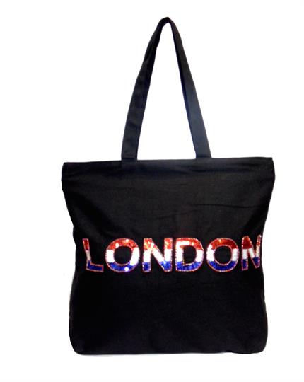 Black The London Canvas shopper