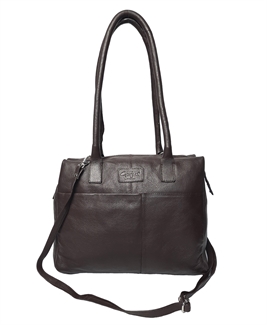 leather front pouch pocket shoulder bag