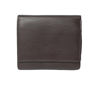 small leather square flap over purse
