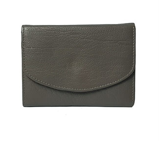 small leather flap over purse