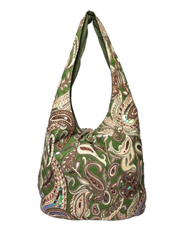 Paisley gypsy slouch bag