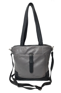 leather front pouch shoulder bag