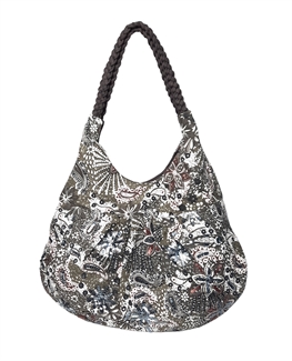 Flowers & Paisley slouch bag