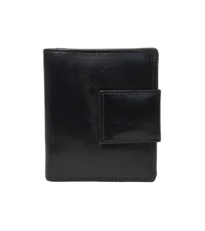 leather square closure purse