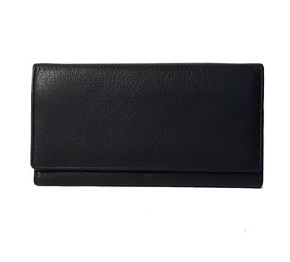 leather flap over purse