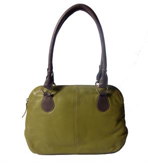 Real leather small handbag