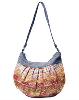 Sparkles tweed shoulder bag