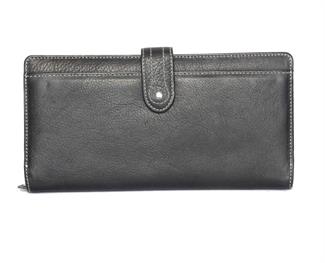 Real Leather Large loop closure purse